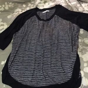 Black and grey stripped Maurice’s tunic size 3